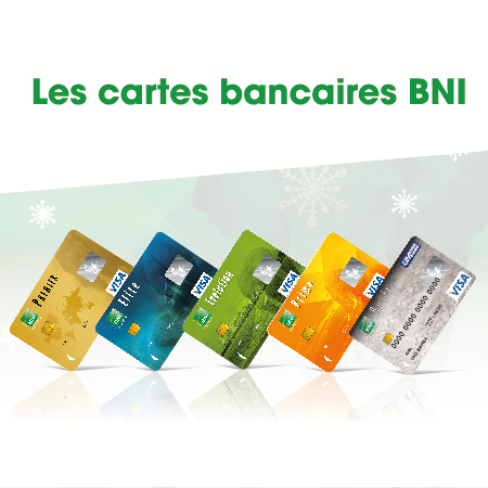 Les cartes bancaires de la BNI