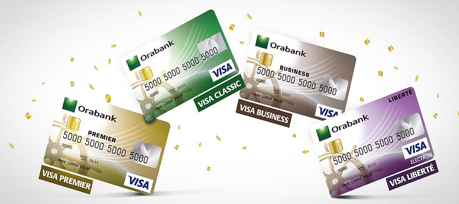 Visa card. ORABANK